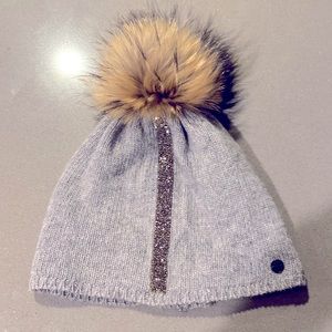 Bula Beanie with Faux Fur Pom Pom